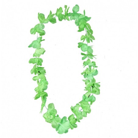 Collier hawaïen de fleurs Honolulu - Vert