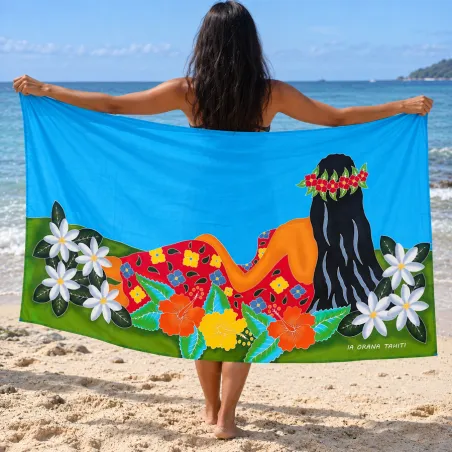 Paréo Tahitien Vahiné Polynésienne – Paréo Plage