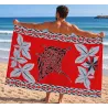 Paréo rouge Tatouage Raie Manta