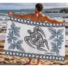 Paréo blanc Tatouage Tortue