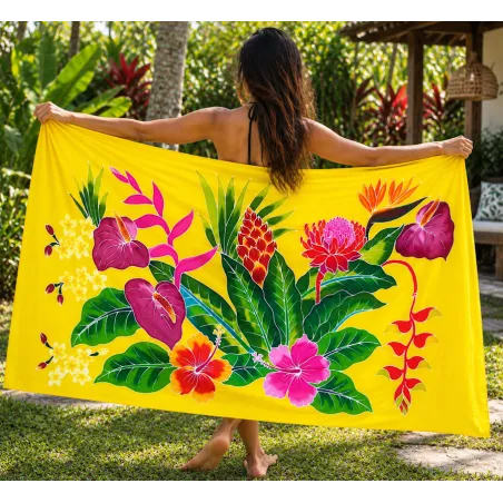 Paréo jaune du balisier