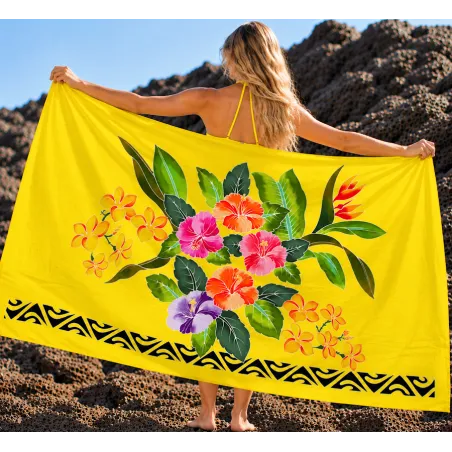 Paréo jaune borae tattoo