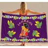 Paréo Grande Taille Motif Tahitien | Tissu Léger et Élégant XX