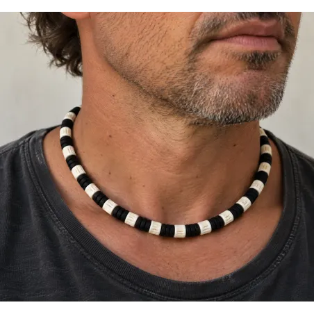 COLLIER SURF noir épais