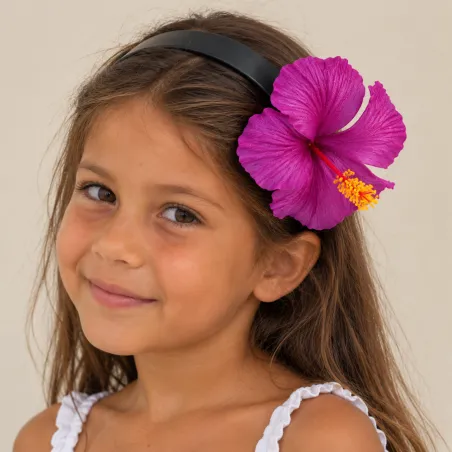 Serre Tête Hibiscus violet