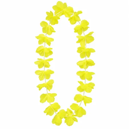 Collier de Fleurs Hawaïen Jaune – Collier Lei Ensoleillé