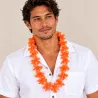 Collier de fleurs hawaïen orange – Lei