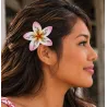 Barrette fleurs rose tattoo