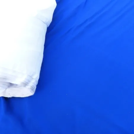 coupon de 0.8 m de TISSU bleu marine fibrane uni