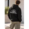 Sweat-shirt noir à capuche VAHITU – Motifs marquisiens - tortue tiaré