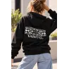 Sweat-shirt noir VAHITU – Tatouage polynésien lézards