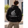 Sweat-shirt noir VAHITU – Motif vague polynésienne