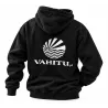 Sweat-shirt noir à capuche VAHITU – Drapeau polynésien