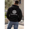 Sweat-shirt noir à capuche VAHITU – Drapeau polynésien