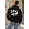 Sweat noir VAHITU.pf – Motif tatouage polynésien