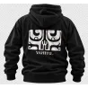 Sweat noir VAHITU.pf – Motif tatouage polynésien