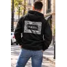 Sweat noir à capuche VAHITU.pf – Tatouage polynésien