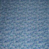 Tissu bleu petites fleurs canopée