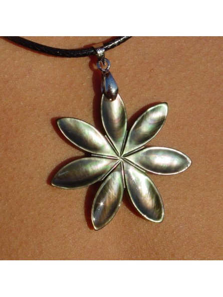 Grand pendentif  en nacre tiaré
