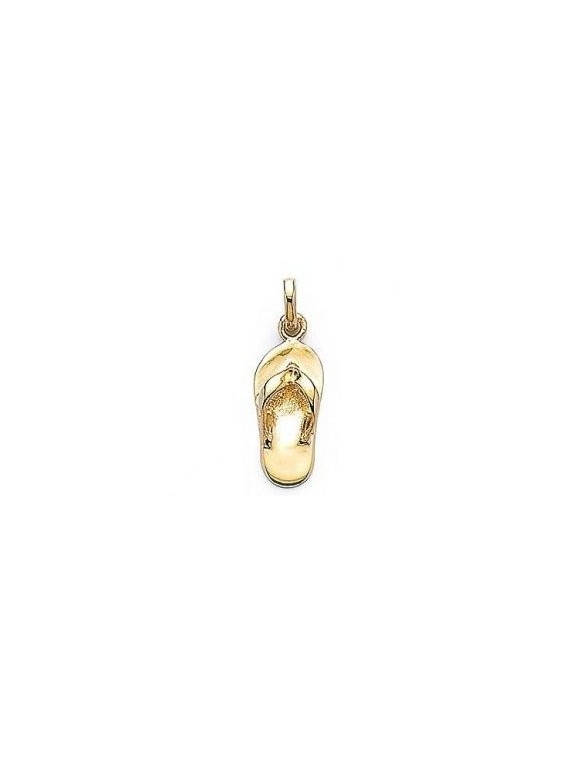 Petit pendentif sandale plaqué or