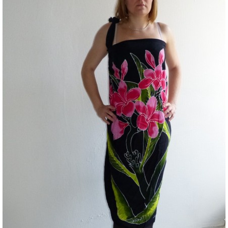 Paréos frangipanes sur branche