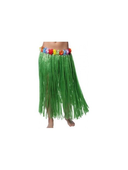Lot De 5 Jupes Hawaïennes En Herbe Synthétique - Pour Fêtes, Déguisements, Luau - Taille Unique Adulte/enfant - Fleurs Décoratives