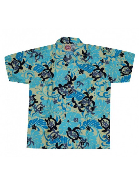 Chemise hawaïenne tortue enfant 