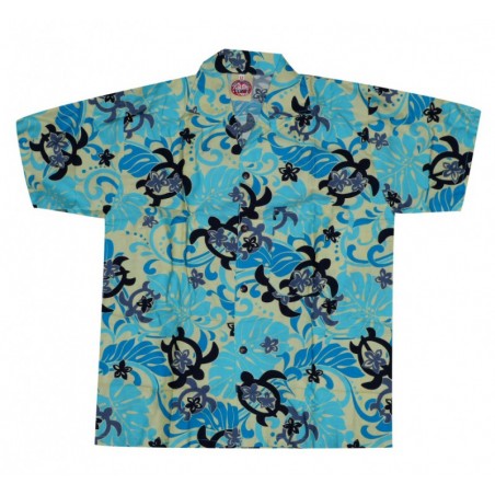 Chemise hawaïenne tortue enfant 