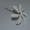 FLEURS DE TIARÉ SUR TIGE AVEC PERLE