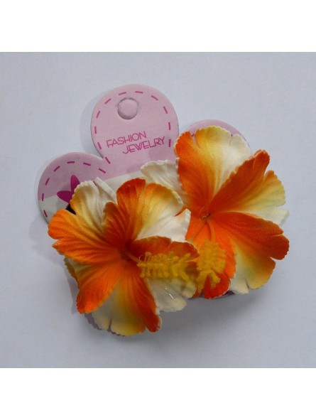 Mini barrette à cheveux hibiscus Mini barrette à cheveux hibiscus