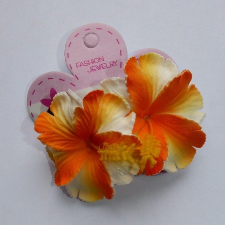 Mini barrette à cheveux hibiscus