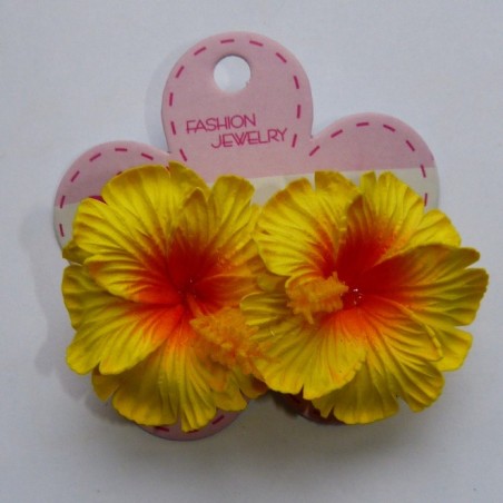 Mini barrette à cheveux hibiscus