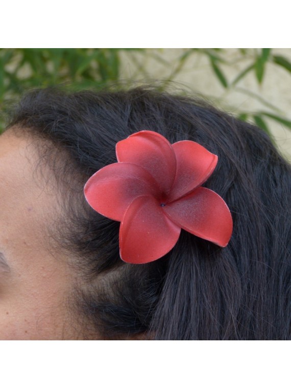 Avalaya Barrette à cheveux en forme de fleur avec strass Argenté 80 mm 