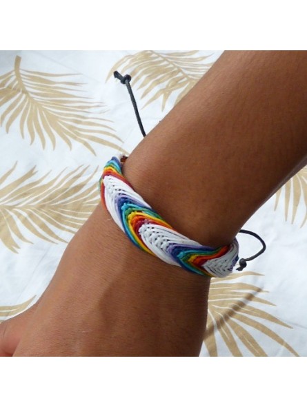 BRACELET ARC EN CIEL BLANC