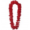 Par 10, Collier hawaïen de fleurs Honolulu - Rouge