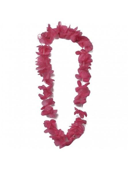 Par 10, Collier hawaïen de fleurs Honolulu - Rose