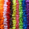 Collier hawaïen de fleurs Honolulu - Blanc