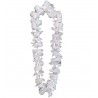 Par 100, Collier hawaïen de fleurs Honolulu - Blanc