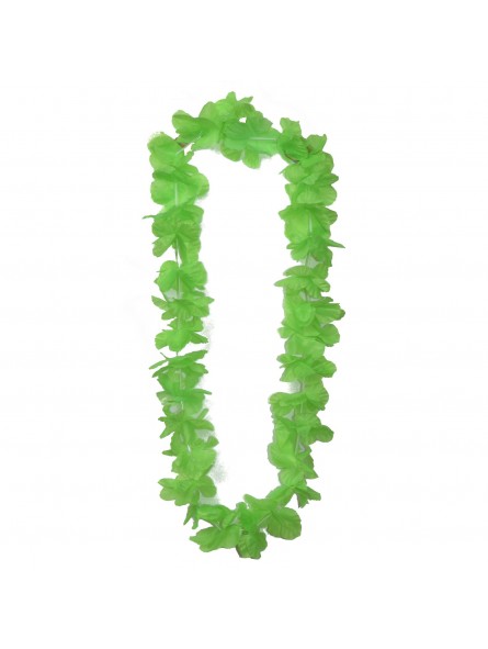 Par 100, Collier hawaïen de fleurs Honolulu - Vert