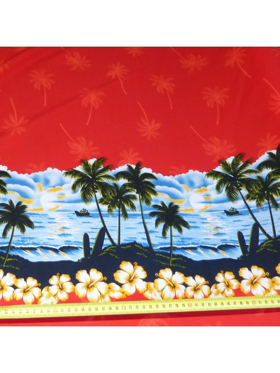 Tissu coton PALM BEACH