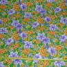 Tissu violet à fleurs de bougainvillier Polyester
