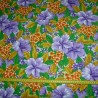 Tissu violet à fleurs de bougainvillier Polyester