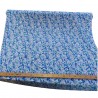Tissu bleu petites fleurs canopée