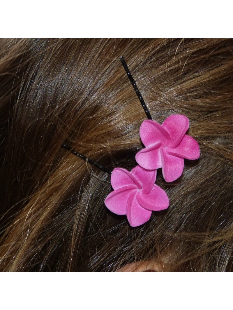 Barrette à cheveux pour enfant frangipane Fushia