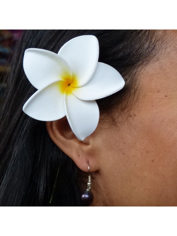 Barrette à cheveux frangipane