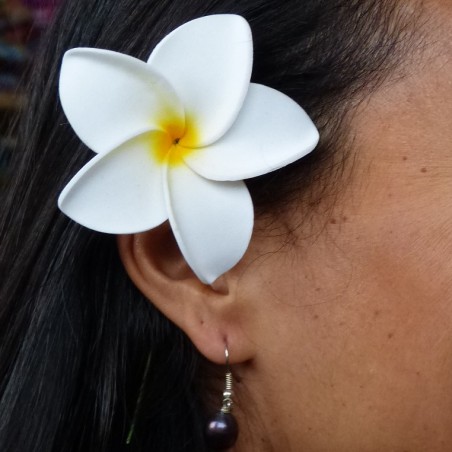 Barrette à cheveux frangipane