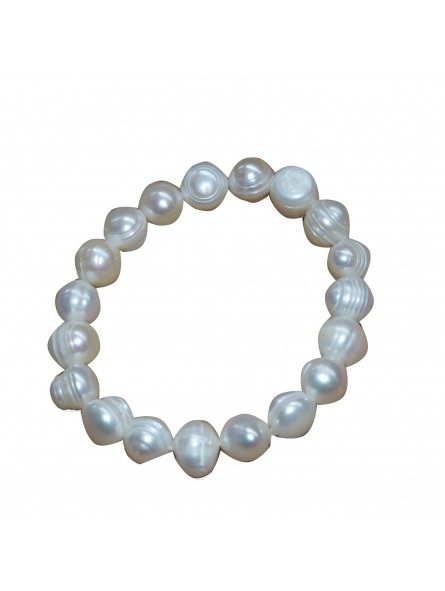 Bracelet en perle blanche