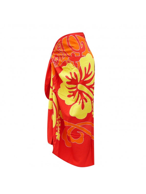 Paréos double frise tattoo hibiscus
