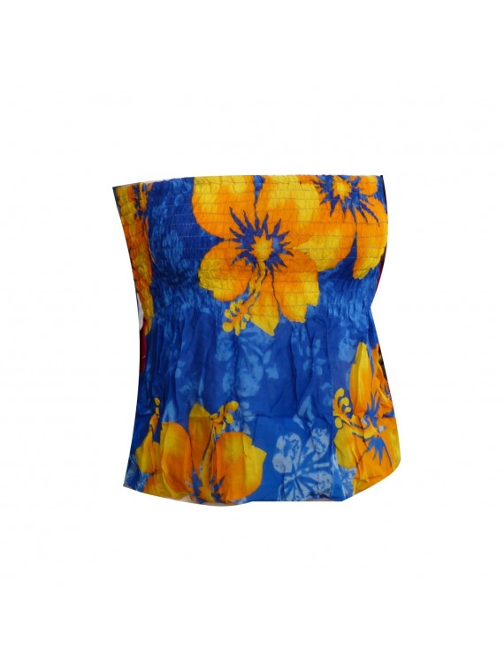 Bustier froncé femme Gauguin Hibiscus
