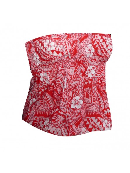 Bustier froncé femme Polynésian Tattoo